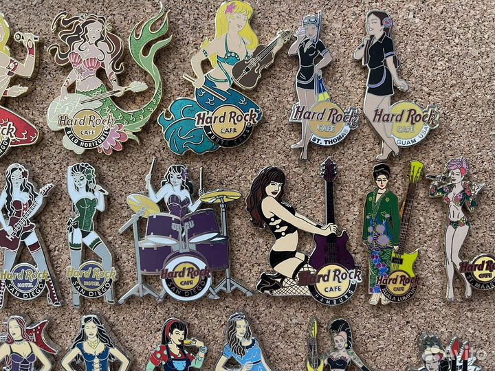 Значки Хард Рок Кафе (Hard Rock Cafe)