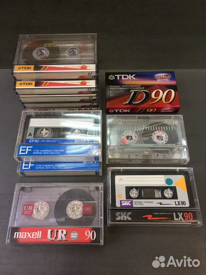 Кассеты аудио для магнитофона. Набор