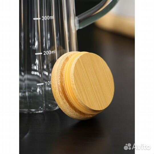 Бутылка стеклянная для соуса и масла с с мерной шк