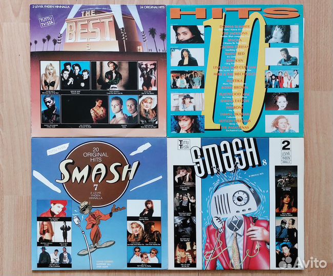 Сборники хитов 80х на виниле - 18, 4х2LP