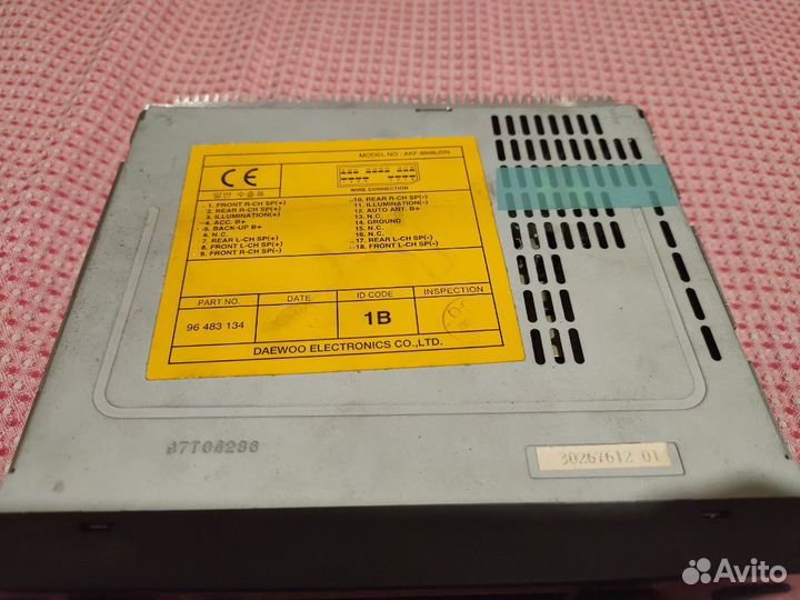 Штатная магнитола Ланос Дэу (Daewoo Lanos)