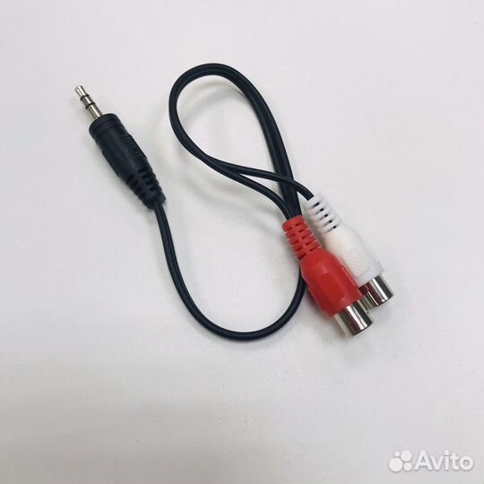 Кабель переходник mini jack 2 rca auх- тюльпаны