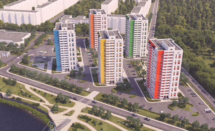 2-к. квартира, 53,7 м², 9/16 эт.