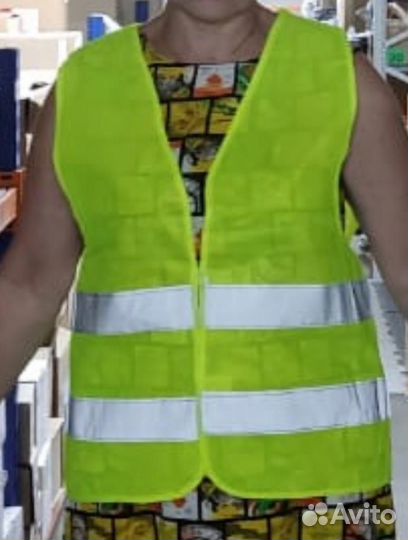 Жилет сигнальный светоотражающий желтый