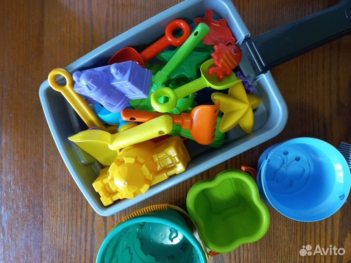 Детский набор для песочницы с тележкой