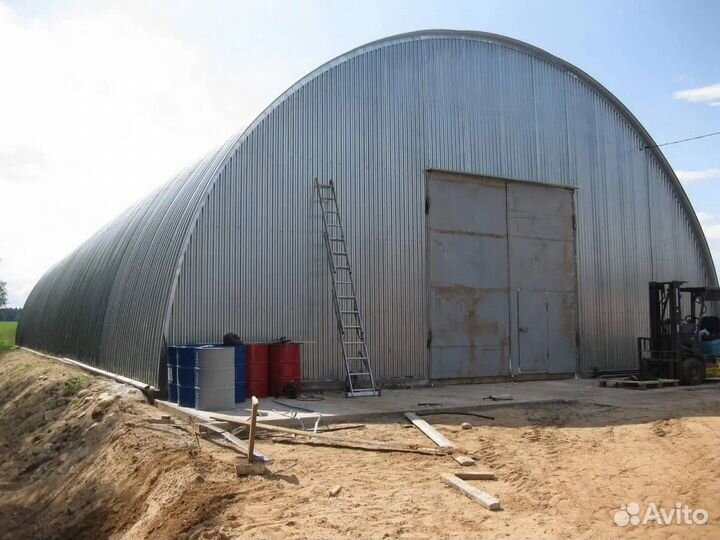 Арочный ангар 15x21 под ключ