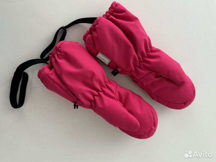 Варежки huppa розовые на 2-3 года новые