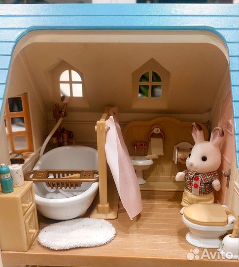 Sylvanian families дом с мебелью