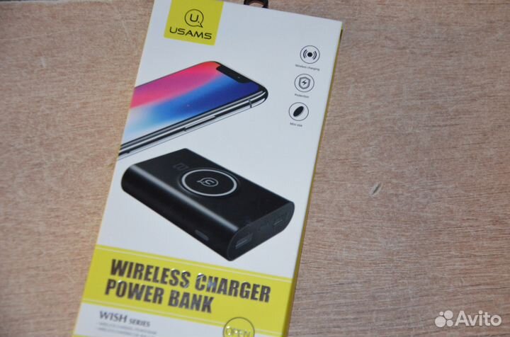 Usams-wireless charge(беспроводной повербанк)
