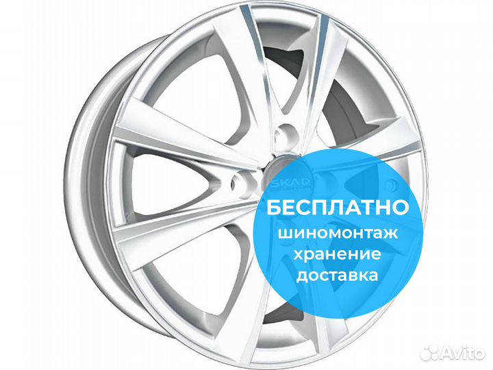 R14 4x98 5,5J ET38 D58,6 Скад Мальта Алмаз-белый