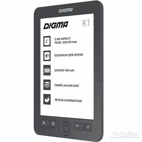 Новая электронная книга Digma K1 купить в Красноярске | Электроника | Авито
