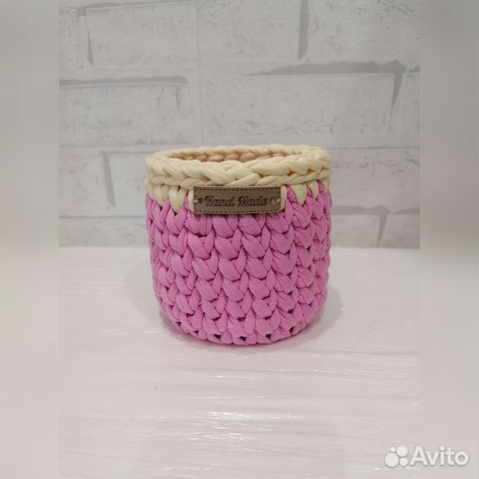 Корзинка вязаная для хранения