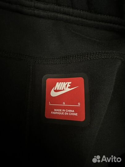 Штаны Nike tech fleece black оригинал