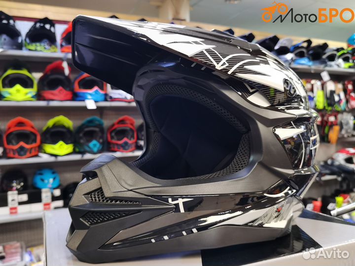 Шлем кроссовый AiM JK803S White/Black