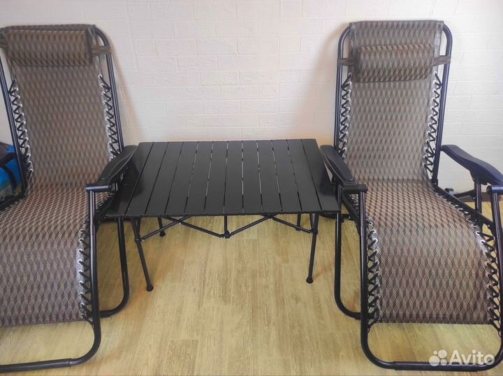 Шезлонг кресло туристическое складное