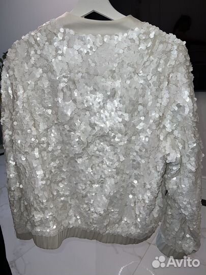 Бомбер в пайетках H&M, размер S