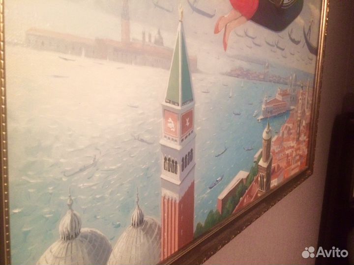 Картина масло холст Влюблённые в Венеции