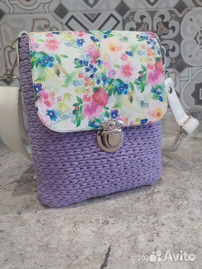 Сумочка вязанная на весну-лето