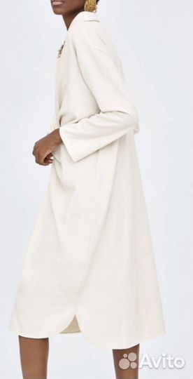 Платье рубашка zara