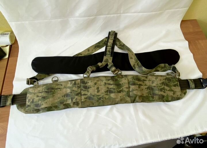 Боевой пояс с баллистическим пакетом и лямками Бр1