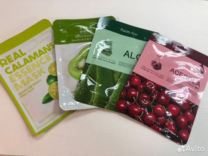 Маски для лица тканевые в ассортименте