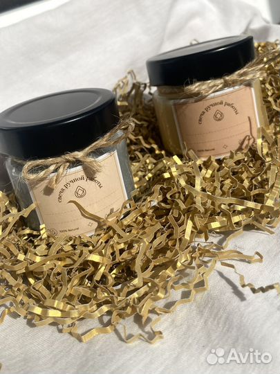 Свечи с посланием ручной работы