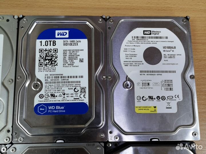 Жесткие диски HDD 15 штук