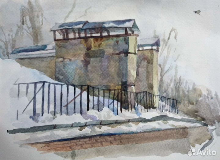 Живопись акварель пейзаж