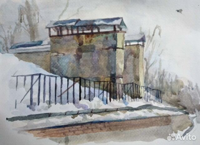 Живопись акварель пейзаж