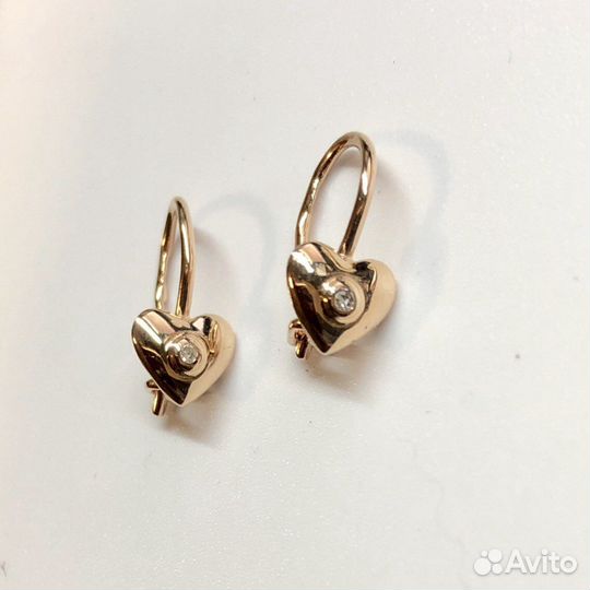 Золотые серьги 585 пробы