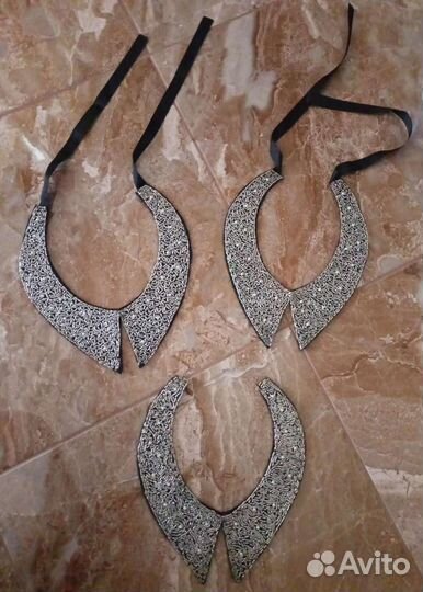 Воротники бисер новые