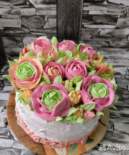 Домашние коржи для медовика. Зефир. Букет из зефир