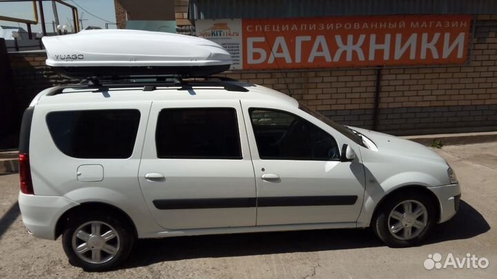 Автобокс Yuago Avatar белый (460л) на Ларгус