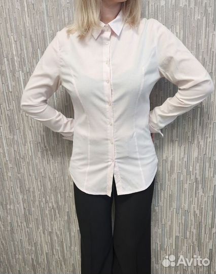 Рубашка женская белая офисная 44-46