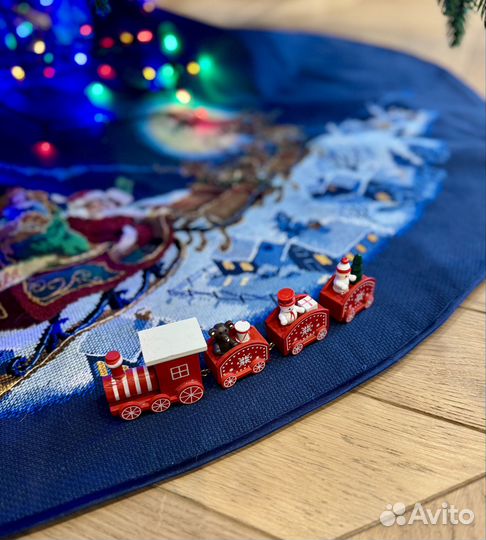 Новогоднее украшение Красный паровозик