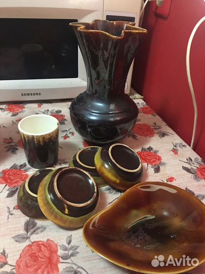 Наборы посуды: для специй, вазы,фруктовница и др