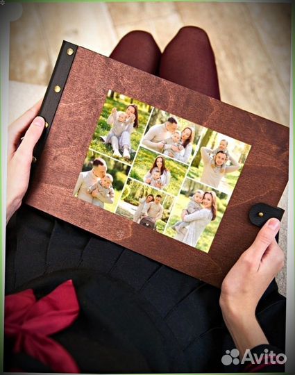 Деревяный фотоальбом