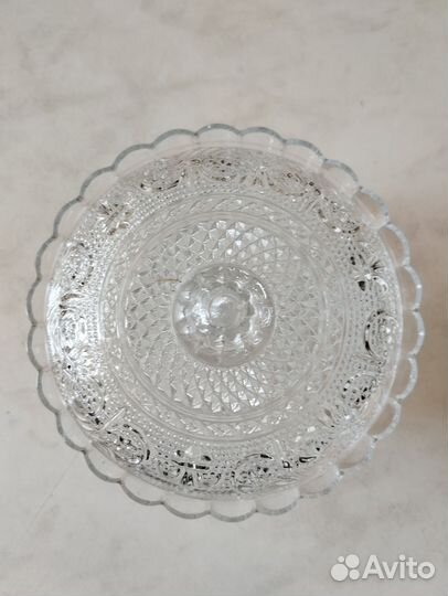 Сахарница, конфетница стекло