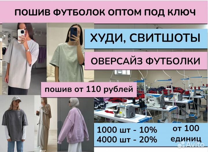 Пошив трикотажа оптом