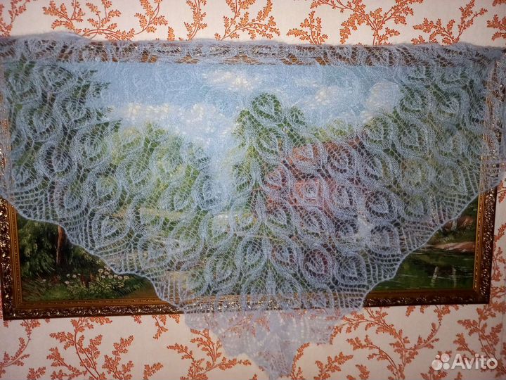 Шаль Гейл из Кид мохера. Ручная работа