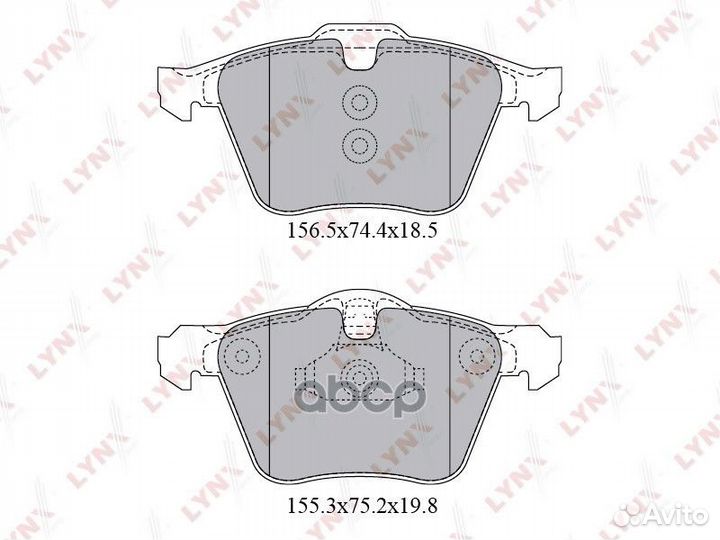 Колодки тормозные дисковые перед BD7816 LYN