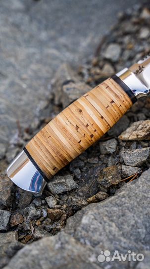 Туристические ножи сталь Х12мф, рукоять: береста