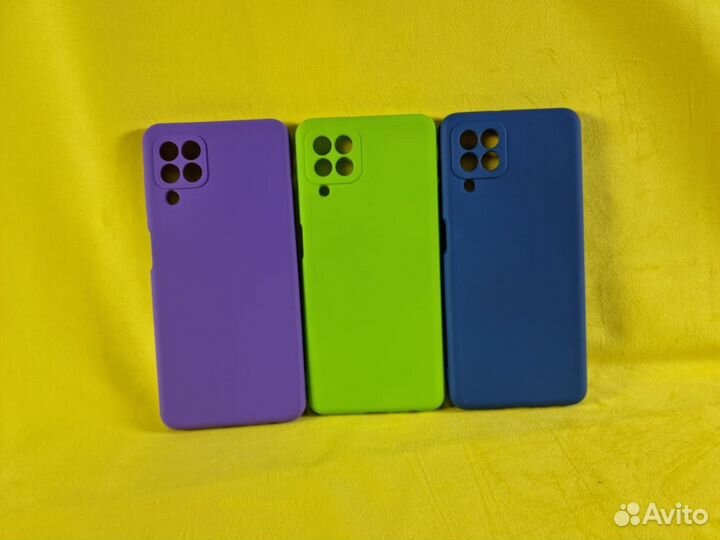 Чехол Samsung A22 / M32 Silicone Case - Black (Чер