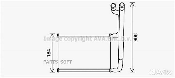 AVA FD6645 Радиатор печки