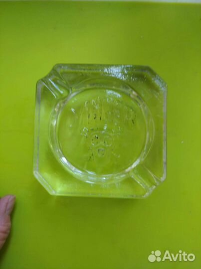 Антиквариат-пепельница Danger, горный хрусталь