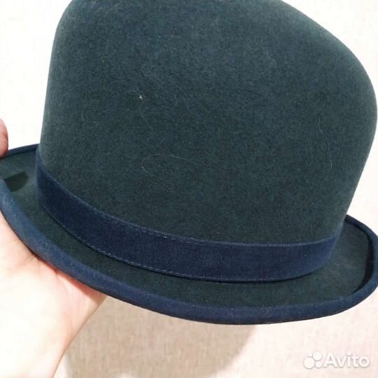 Шляпа фетровая женская синяя 57