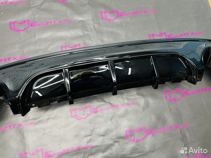 Диффузор BMW F22 MP 1x1 черный глянец