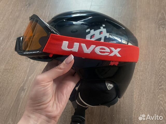 Горнолыжный шлем с маской