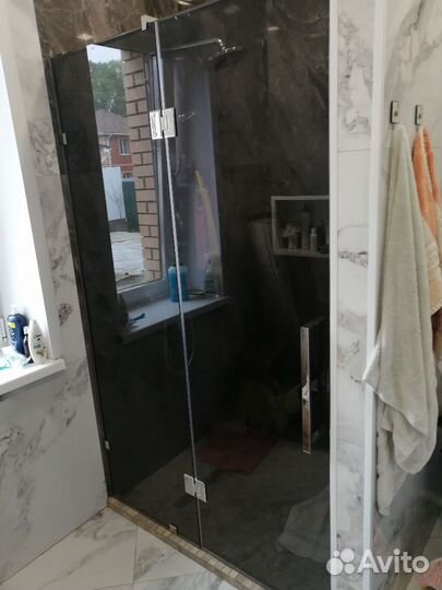 Душевая перегородка из закаленного стекла 120*200