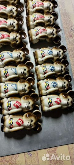 Фарфоровые статуэтки Мишка Олимпийский Олимпиада80